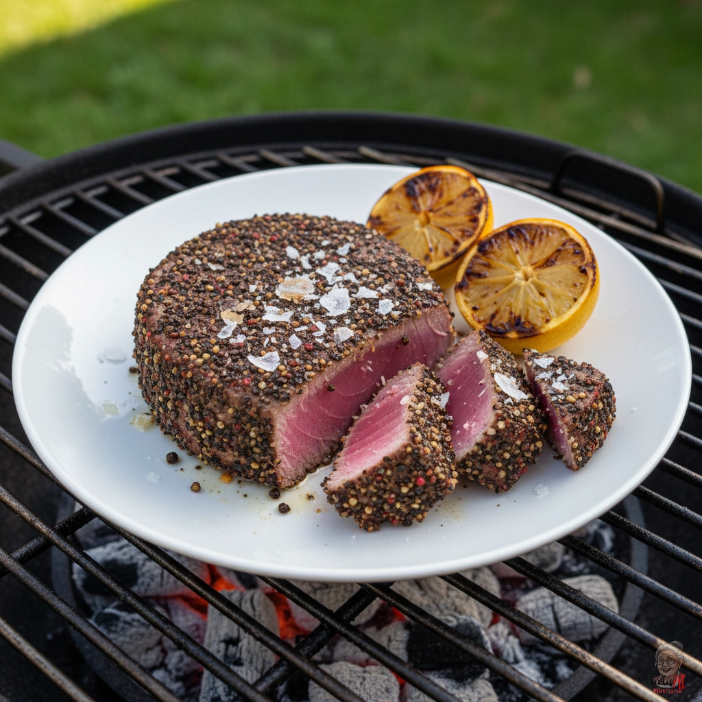 Pfefferglut Tuna — Kohlegrill
