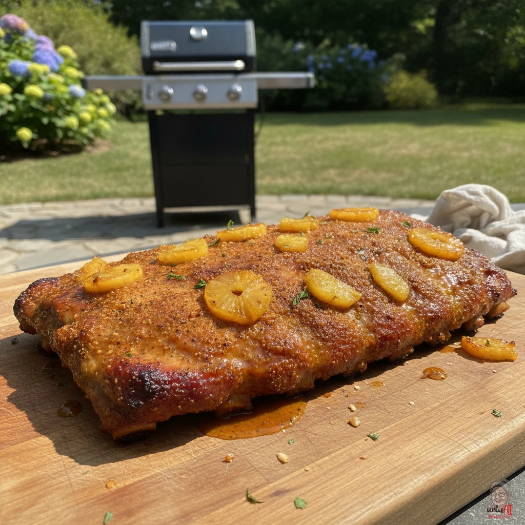 Pineapple Glazed Ribs — Gasgrill