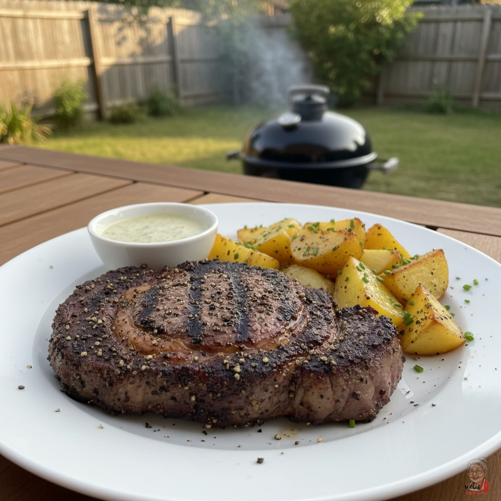 Pitmaster Rindersteak — Kohlegrill