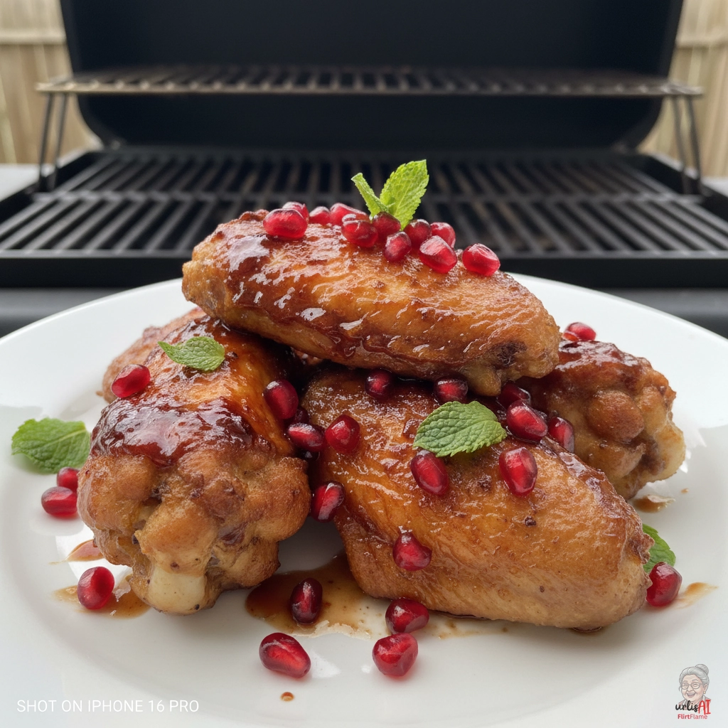 Pomegranate Wings — Gasgrill