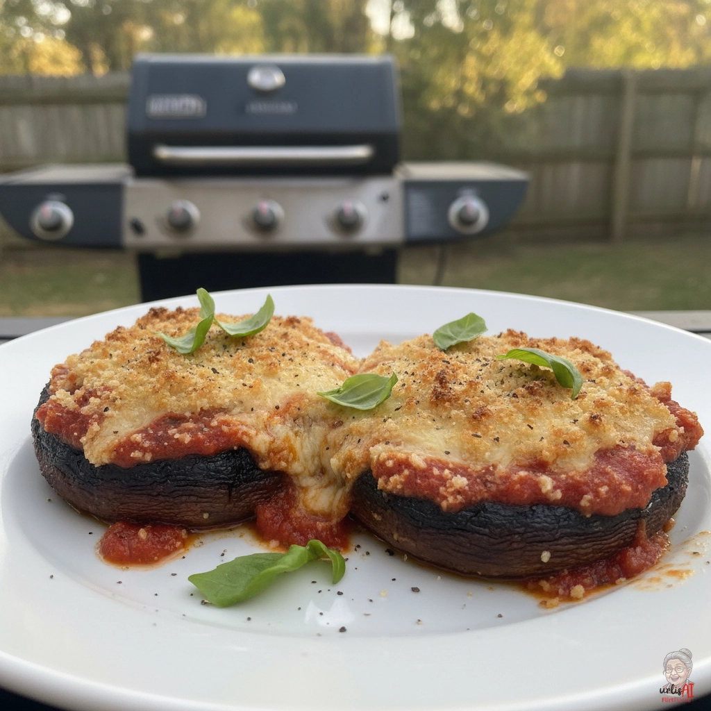 Portobello Parmigiano — Gasgrill
