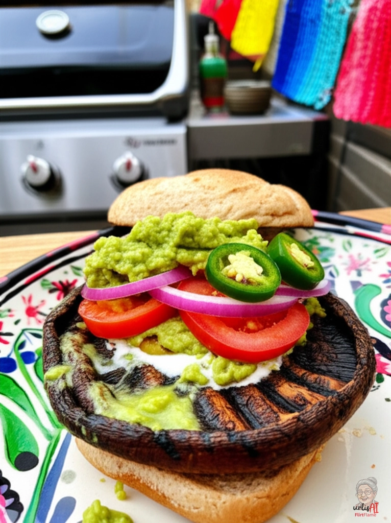 Portobellos Guacamole-Fiesta — Gasgrill