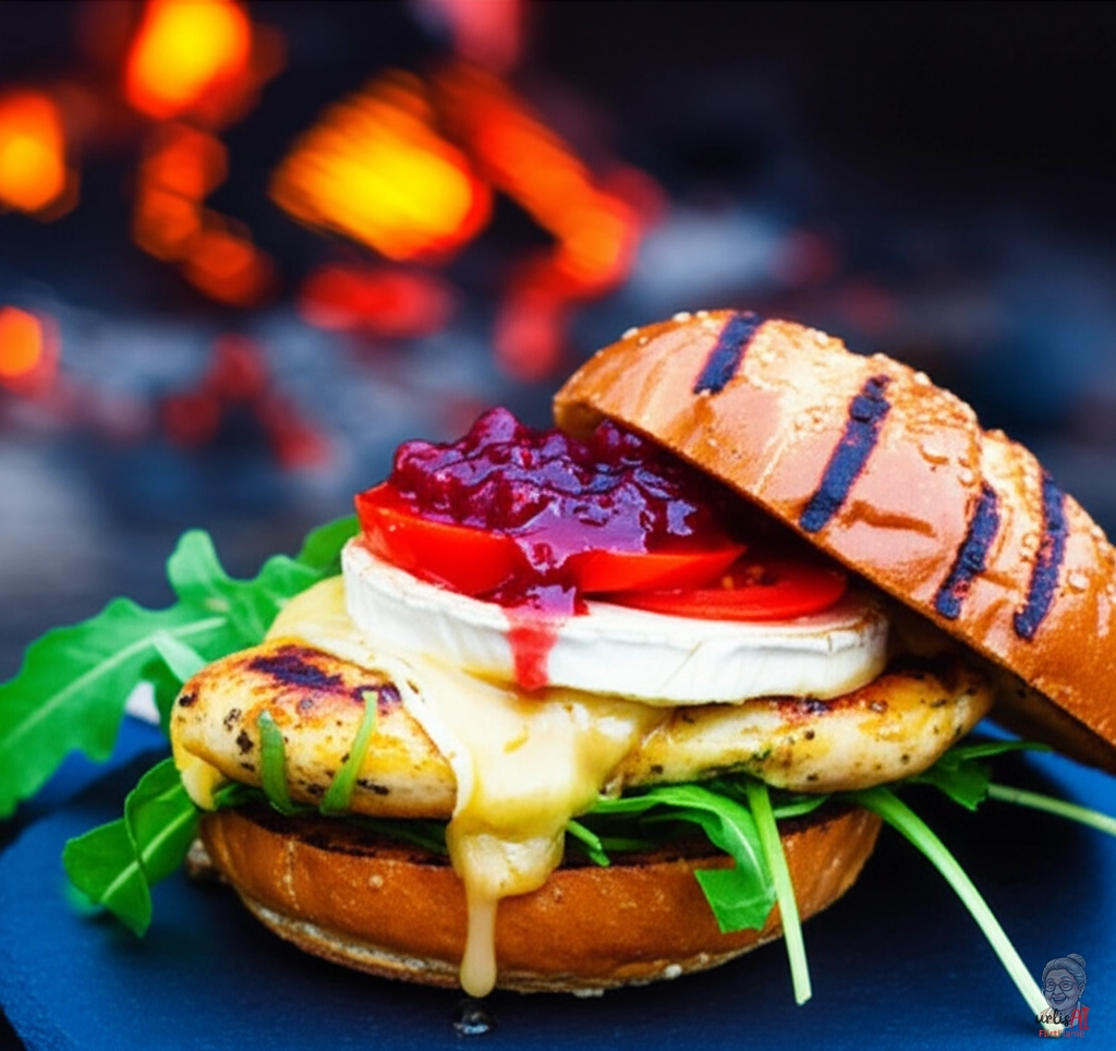 Premium Fire Chicken Burger — Kohlegrill