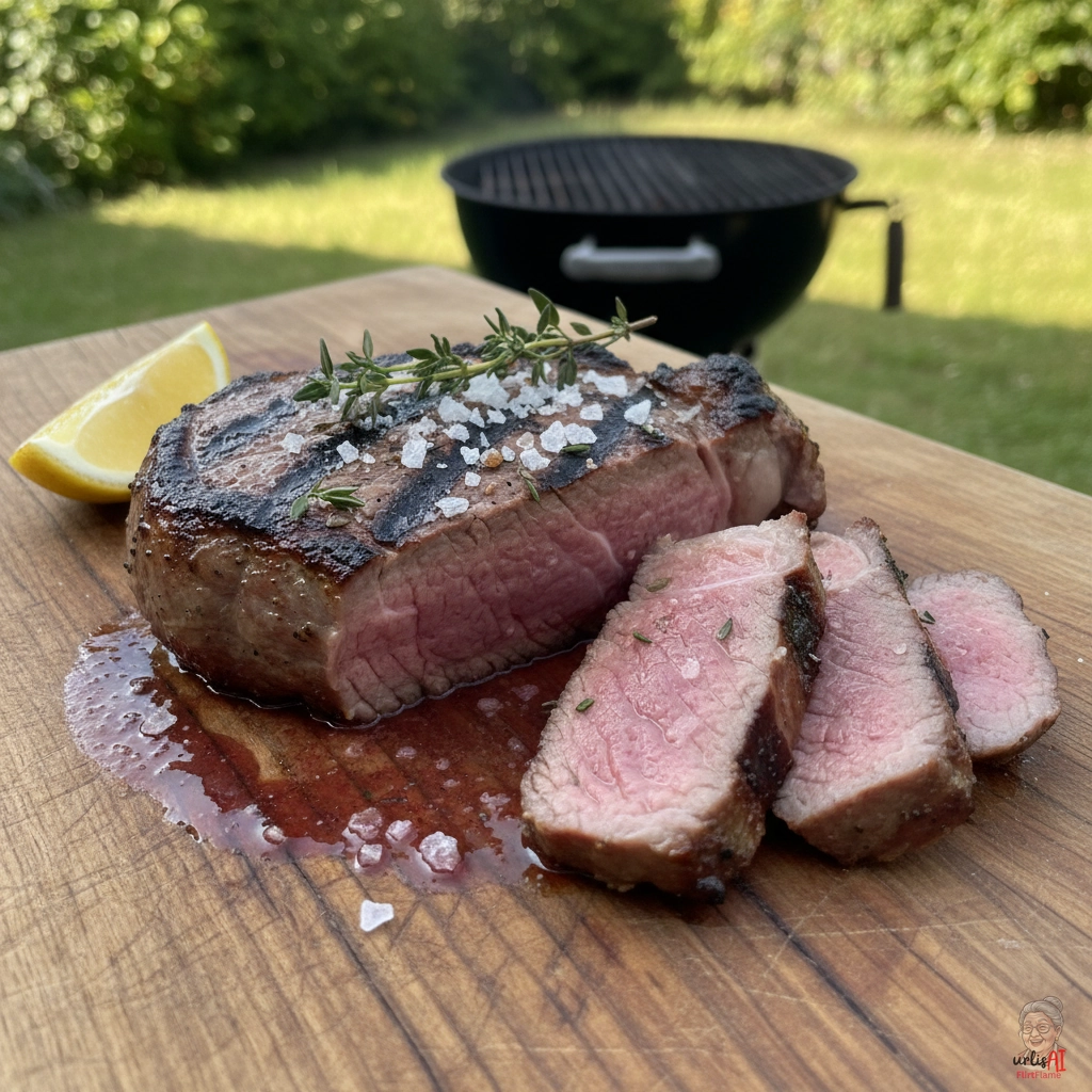 Provençale Thymiankalbssteaks — Kohlegrill