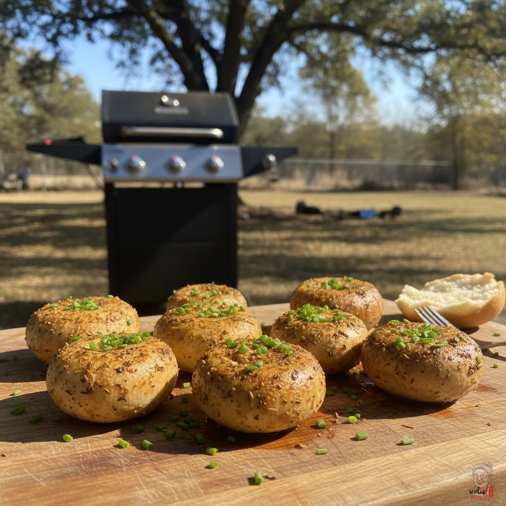 Provence Herb Mushrooms — Gasgrill
