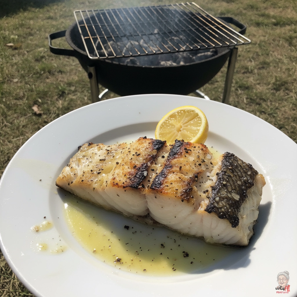 Pure Kohlenkabeljau — Kohlegrill
