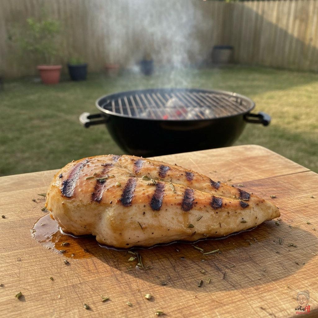 Putenbrust Honigkruste — Kohlegrill