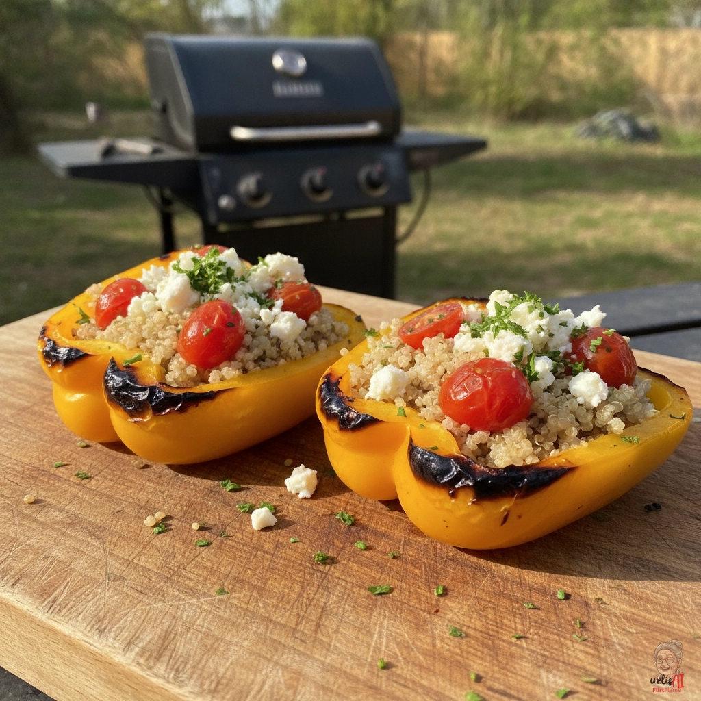 Quinoa Stuffed Paprika — Gasgrill