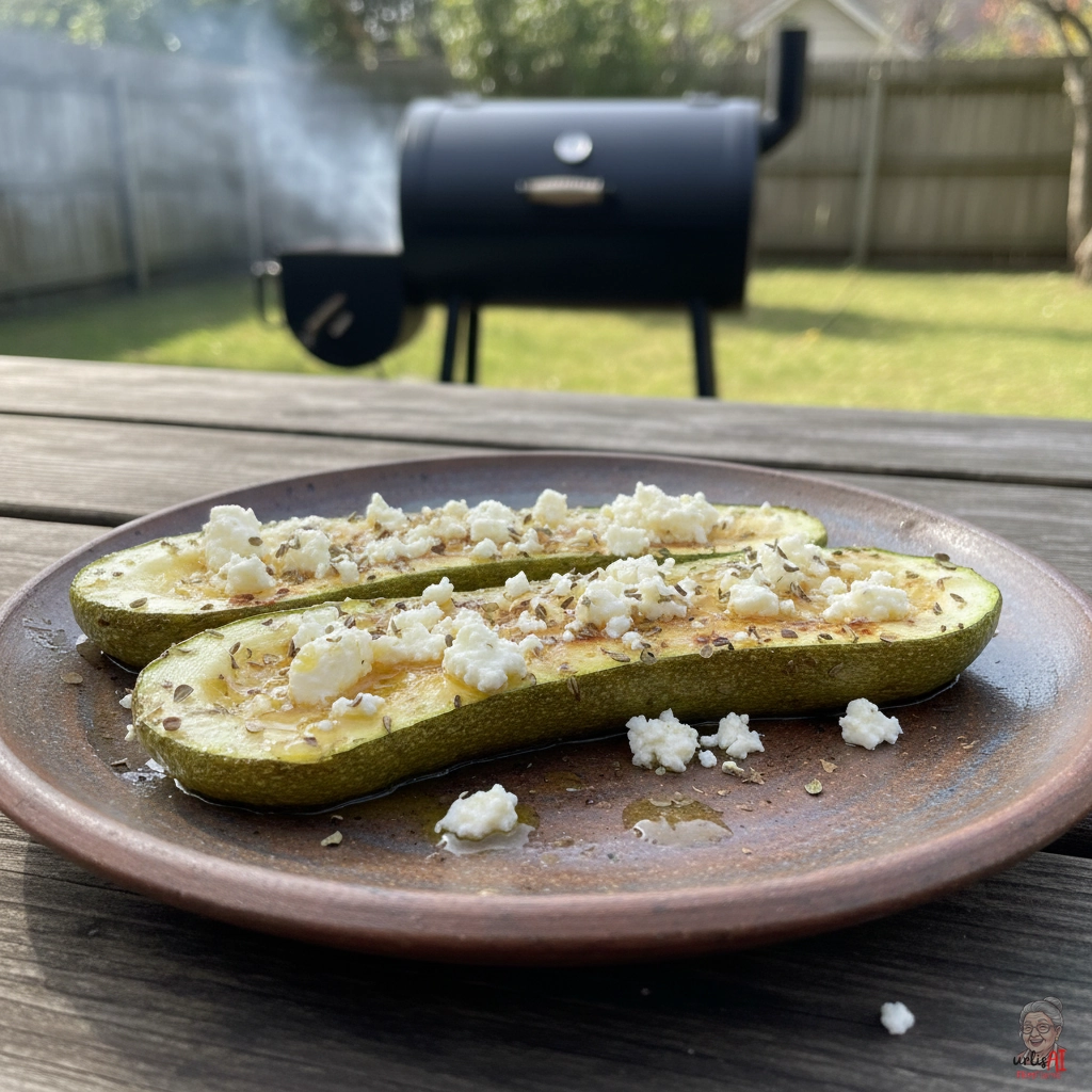 Rauchige Fetazucchini — Smoker