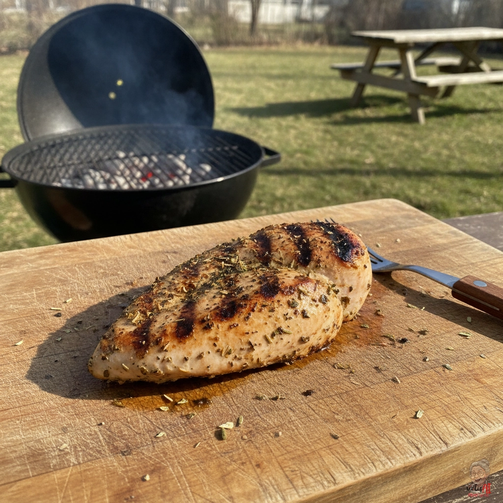 Rauchige Kräuterpute — Kohlegrill