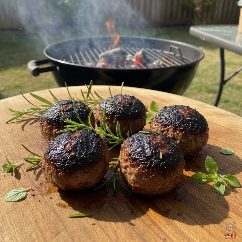 Rauchige Meatballs — Kohlegrill