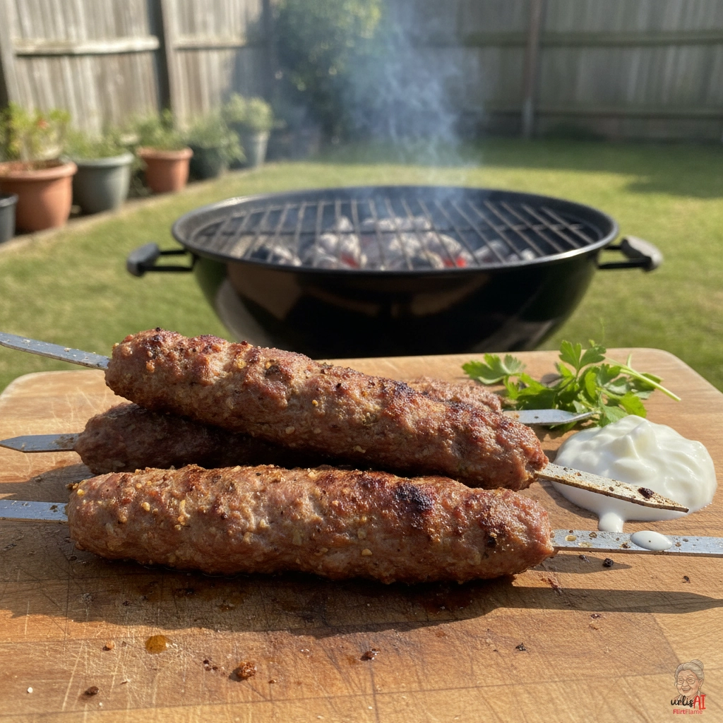 Rauchiger Spießkebab — Kohlegrill