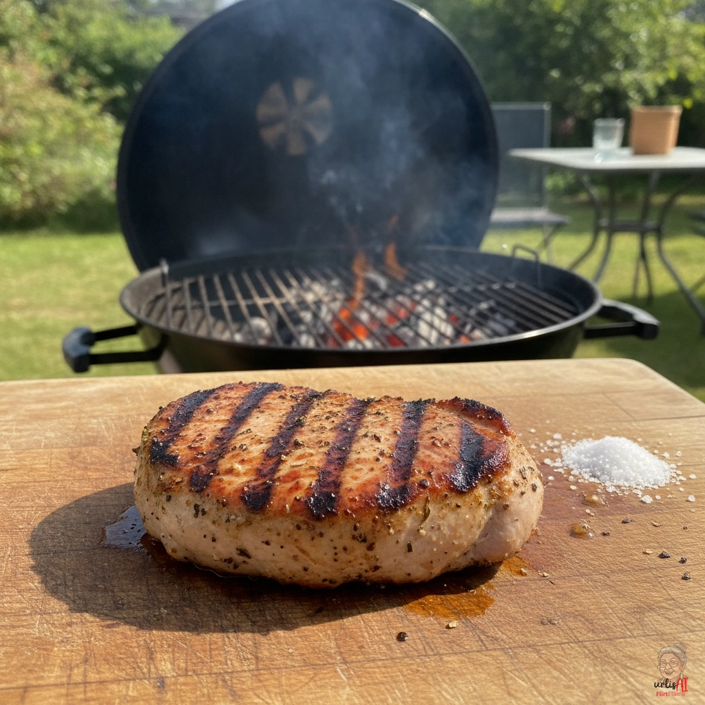 Rauchiges Putensteak — Kohlegrill