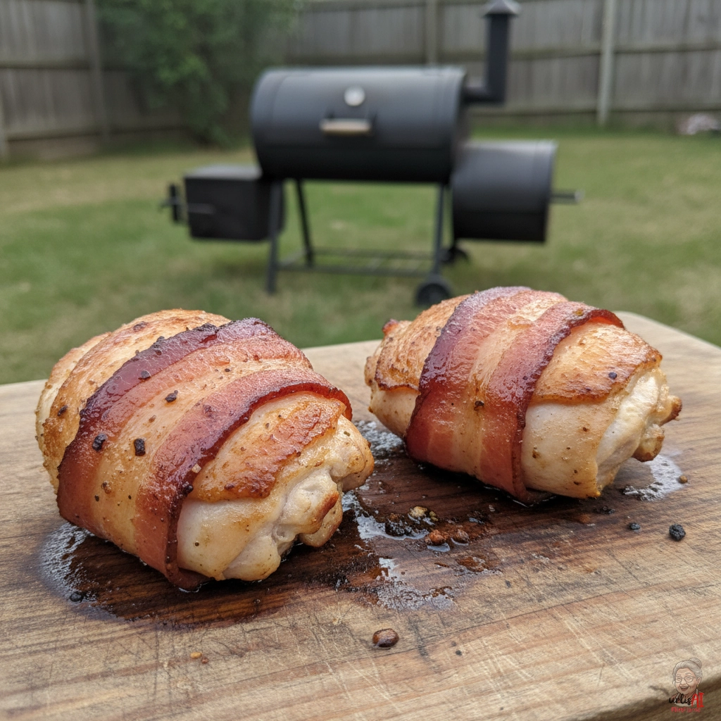 Rauchspeck Hähnchen — Smoker
