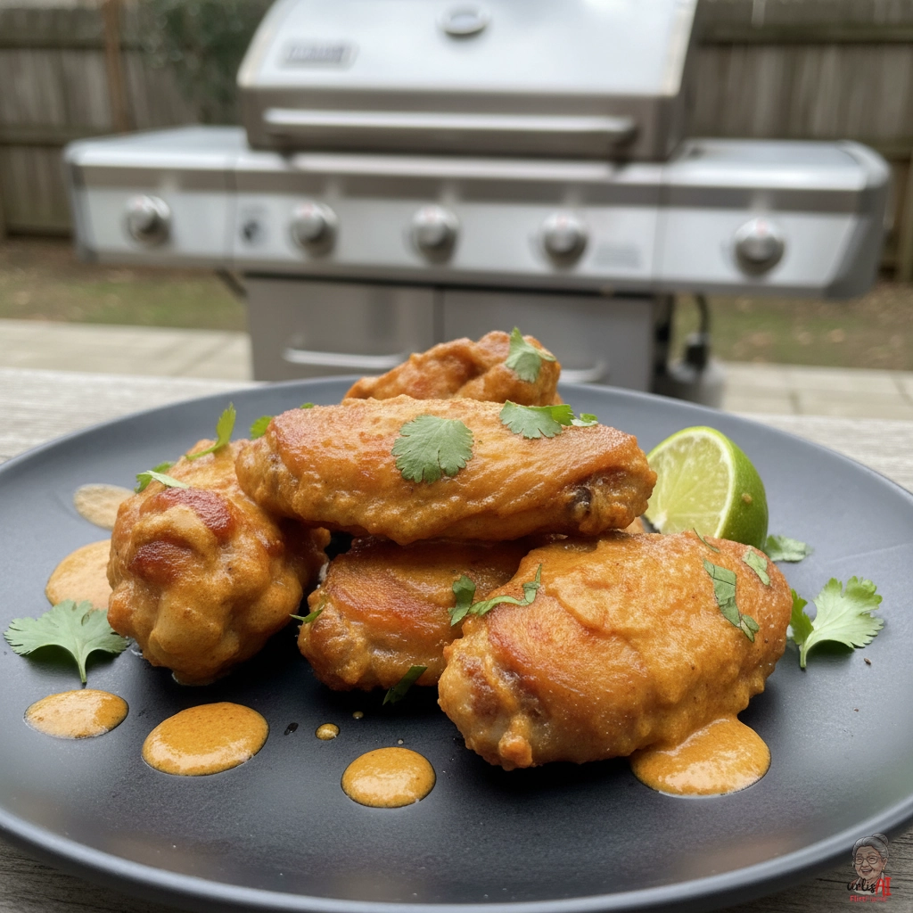 Red Curry Wings — Gasgrill