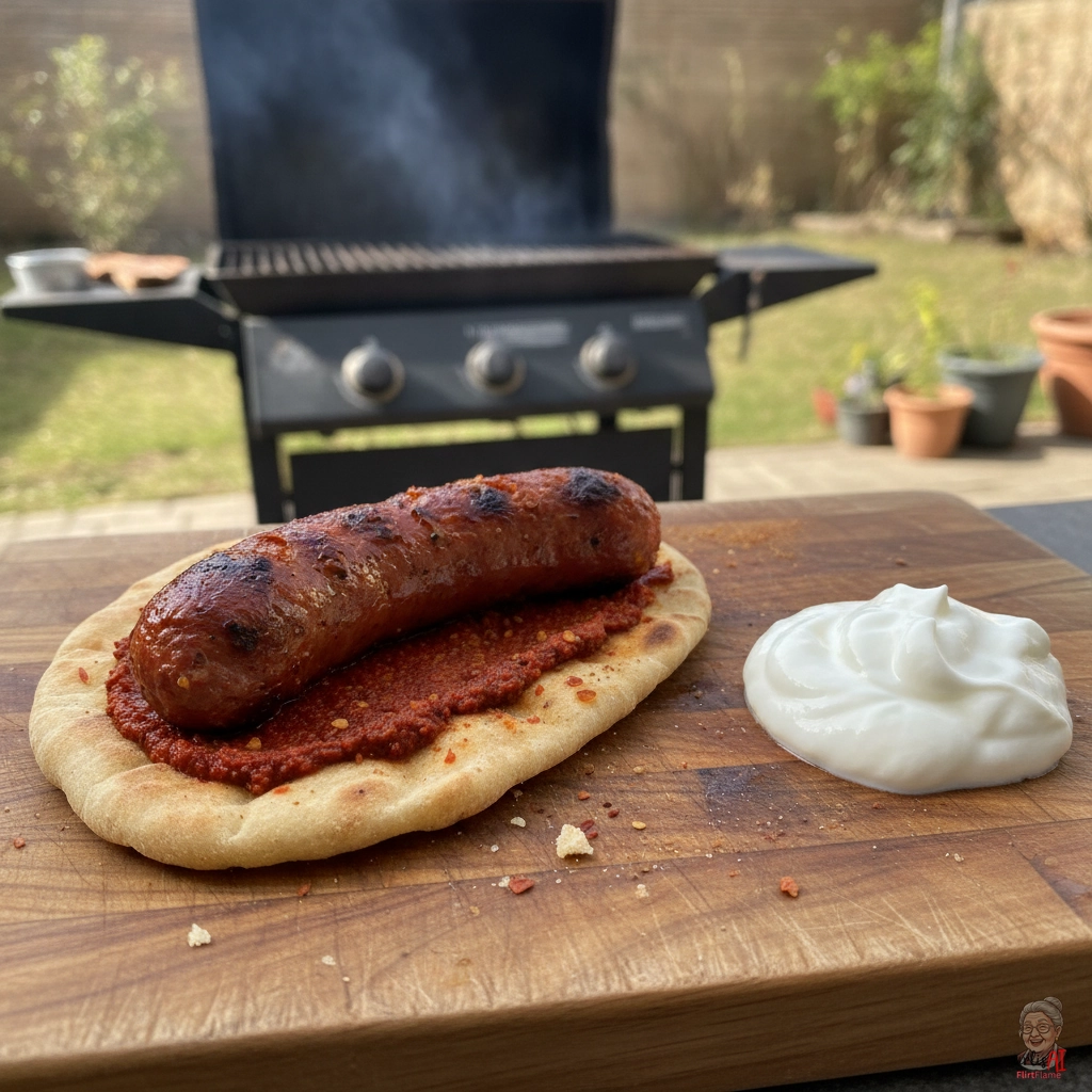 Red Harissa Merguez — Gasgrill