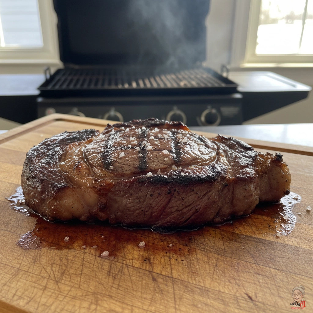 Ribeye Flammenkunst — Gasgrill