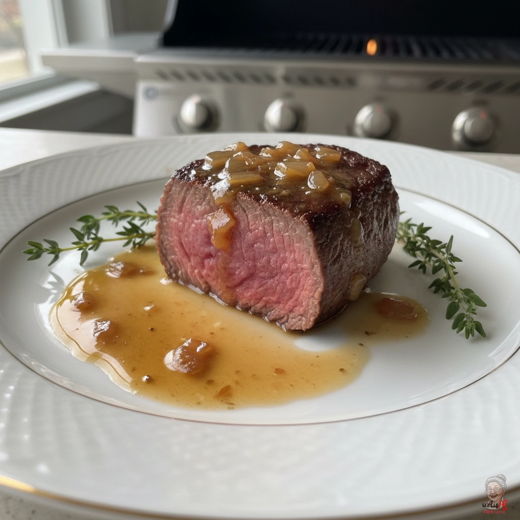 Rinderfilet Flambé — Gasgrill