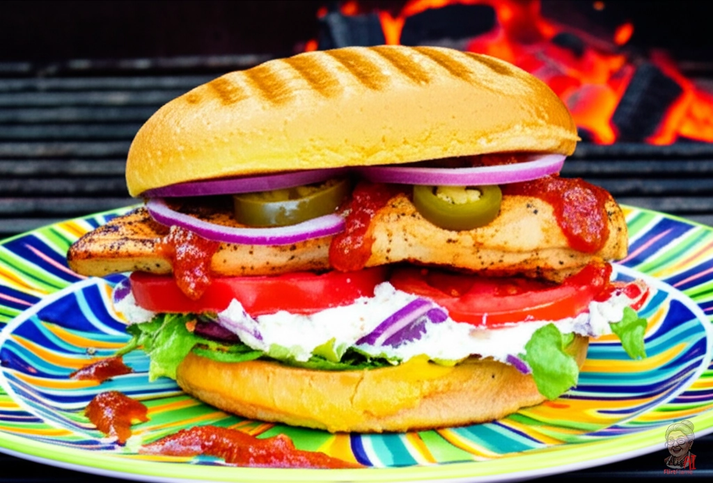 Rio Grande Chicken Burger — Kohlegrill