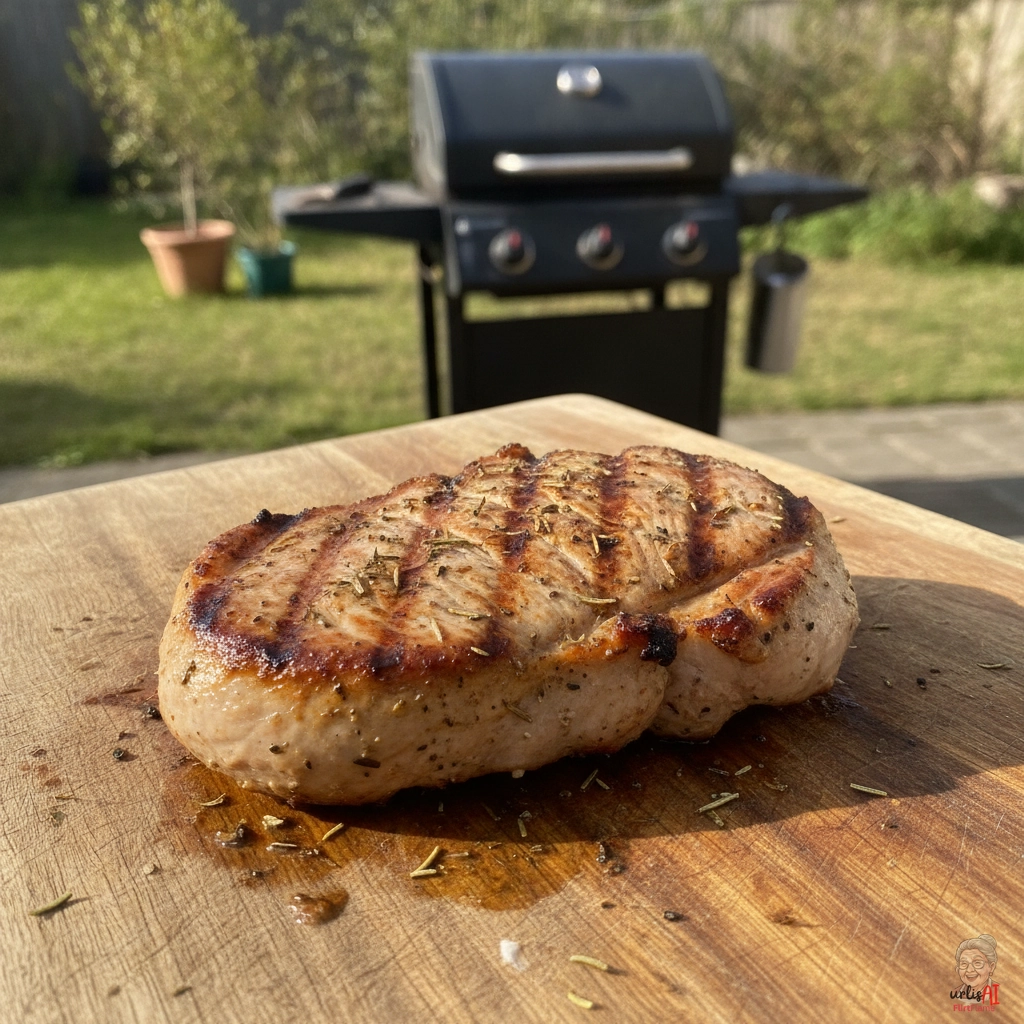 Rosemary Puten Steak — Gasgrill