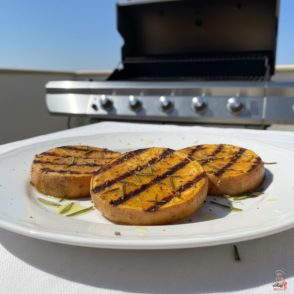 Rosmarin Süßkartoffel — Gasgrill