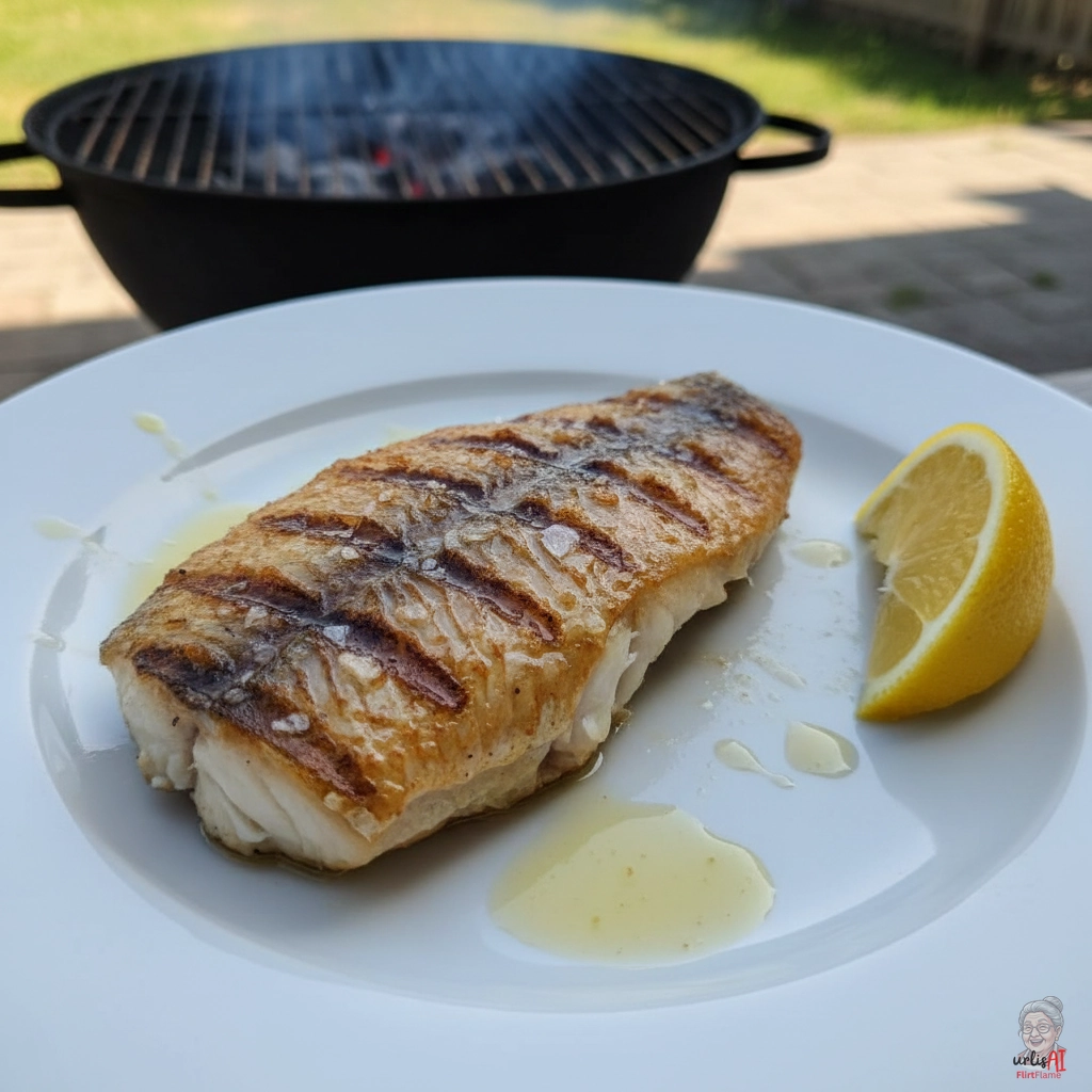 Rotbarsch Naturell — Kohlegrill