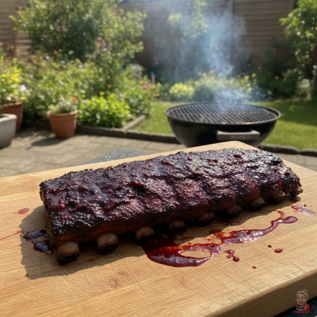 Rotkohl Apfel Ribs — Kohlegrill