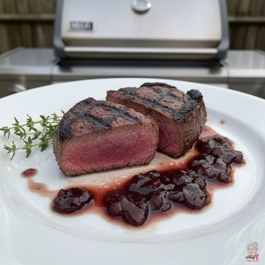 Rotwein Rumpsteak — Gasgrill