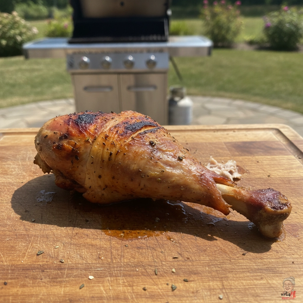 Saftige Putenkeule — Gasgrill