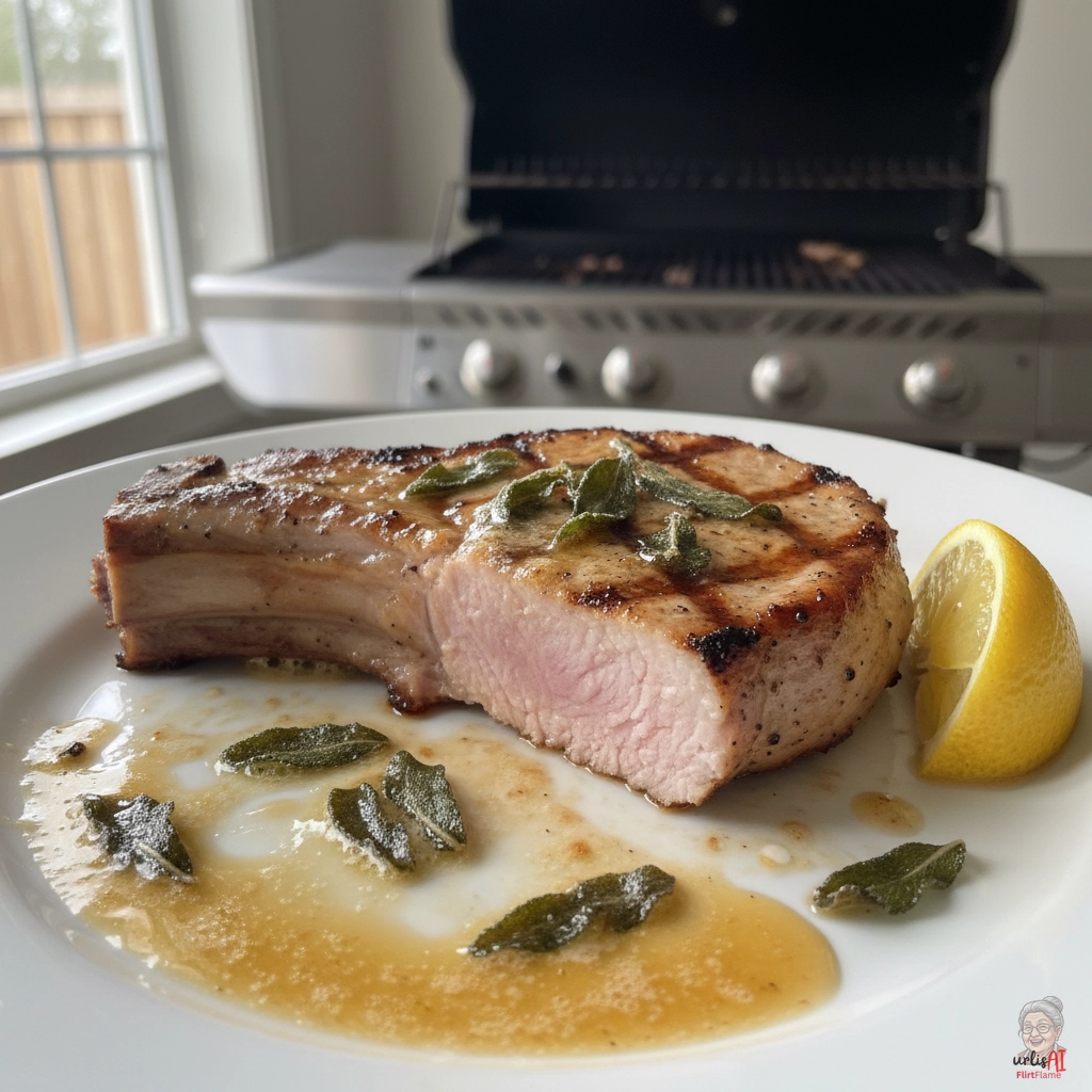 Salbei Schweinekotelett — Gasgrill
