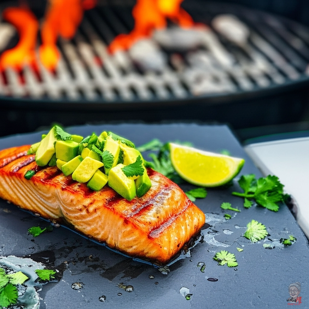 Salmon California — Kohlegrill