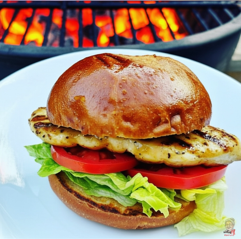 Samba Ember Chicken Burger — Kohlegrill