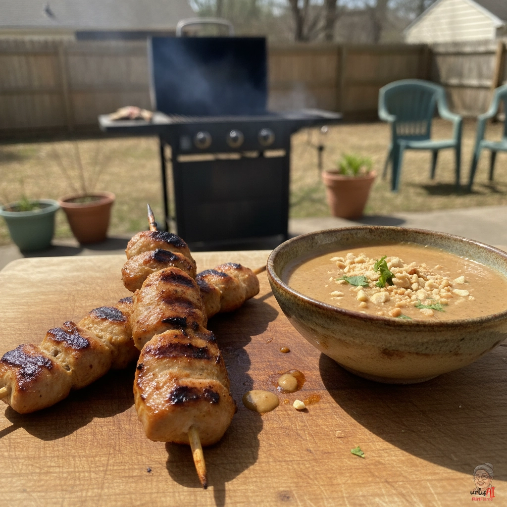 Satay Turkey Skewer — Gasgrill