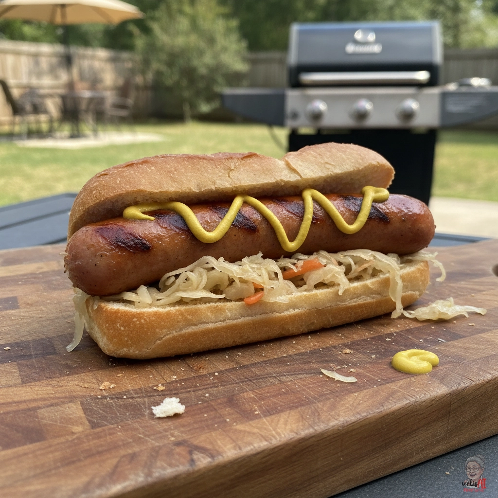 Sauerkraut Bratwurst — Gasgrill