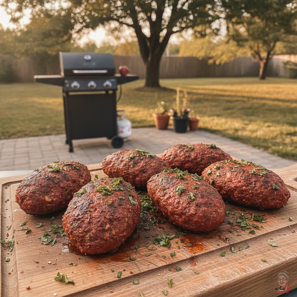 Scharfe Gewürzköfte — Gasgrill