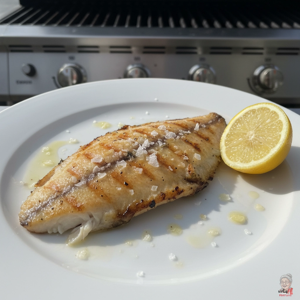 Scholle Naturell — Gasgrill