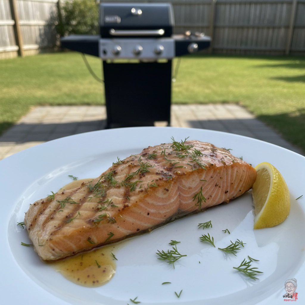 Schwedischer Senflachs — Gasgrill
