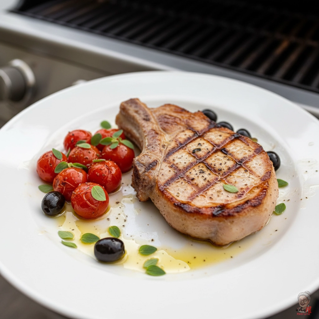 Schweinekotelett Mediterran — Gasgrill