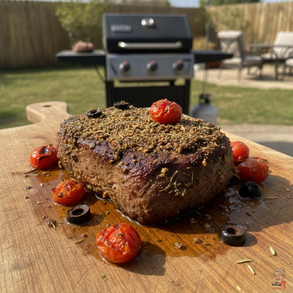 Seitan Mittelmeer — Gasgrill