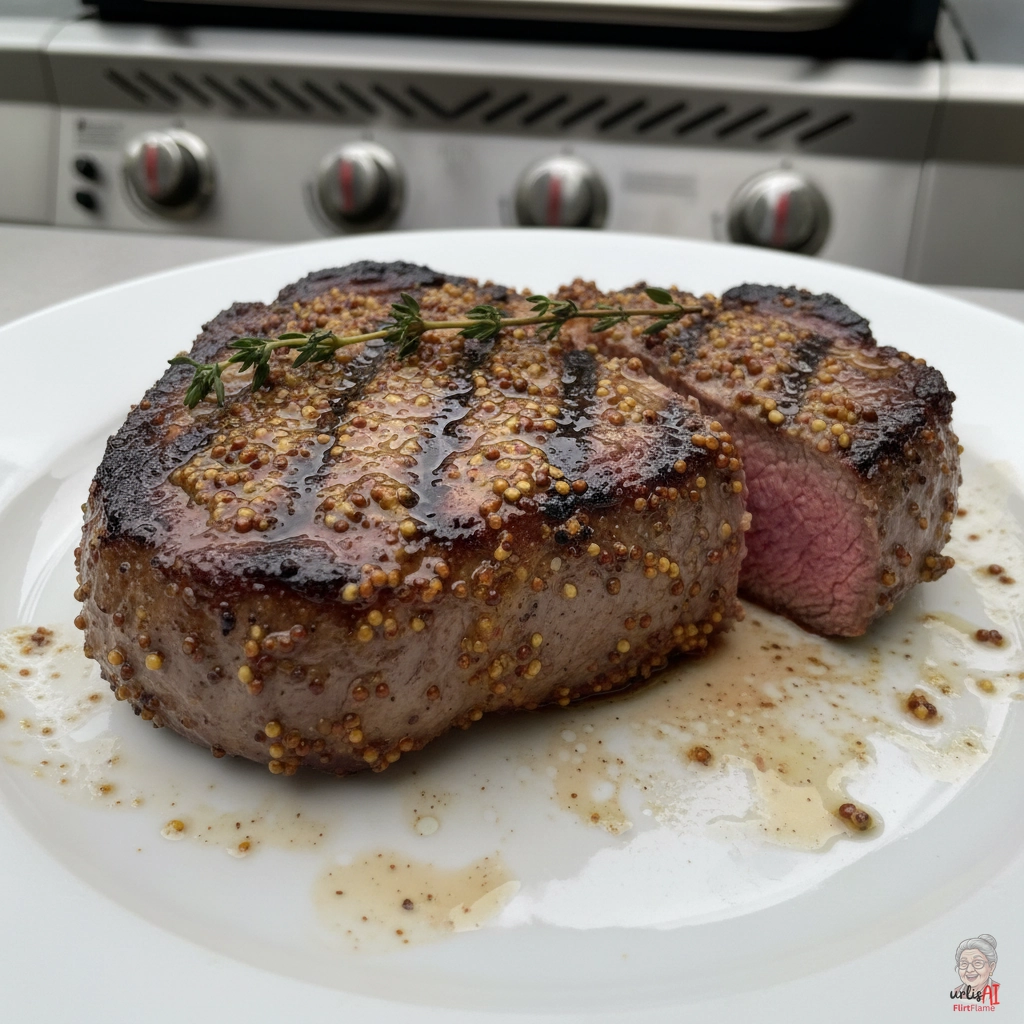 Senf Rumpsteak — Gasgrill