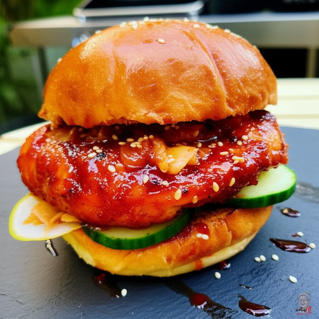 Seoul Fire Burger — Gasgrill