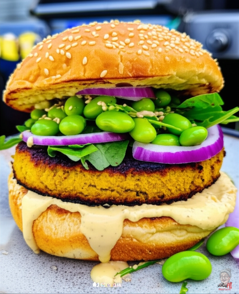 Sesam Hummus Burger — Gasgrill