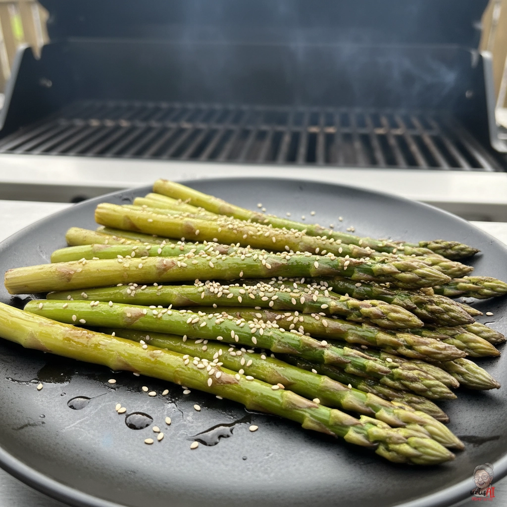 Sesam Spargel — Gasgrill