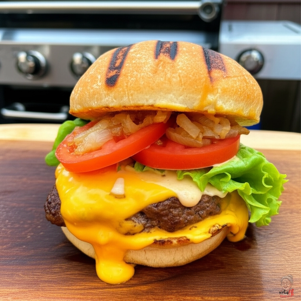 Sharp Cheddar Burger — Gasgrill