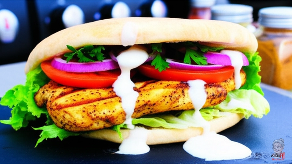 Shawarma Chicken Burger — Gasgrill