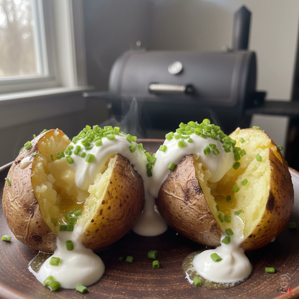 Smoked Alpenrahm Kartoffeln — Smoker