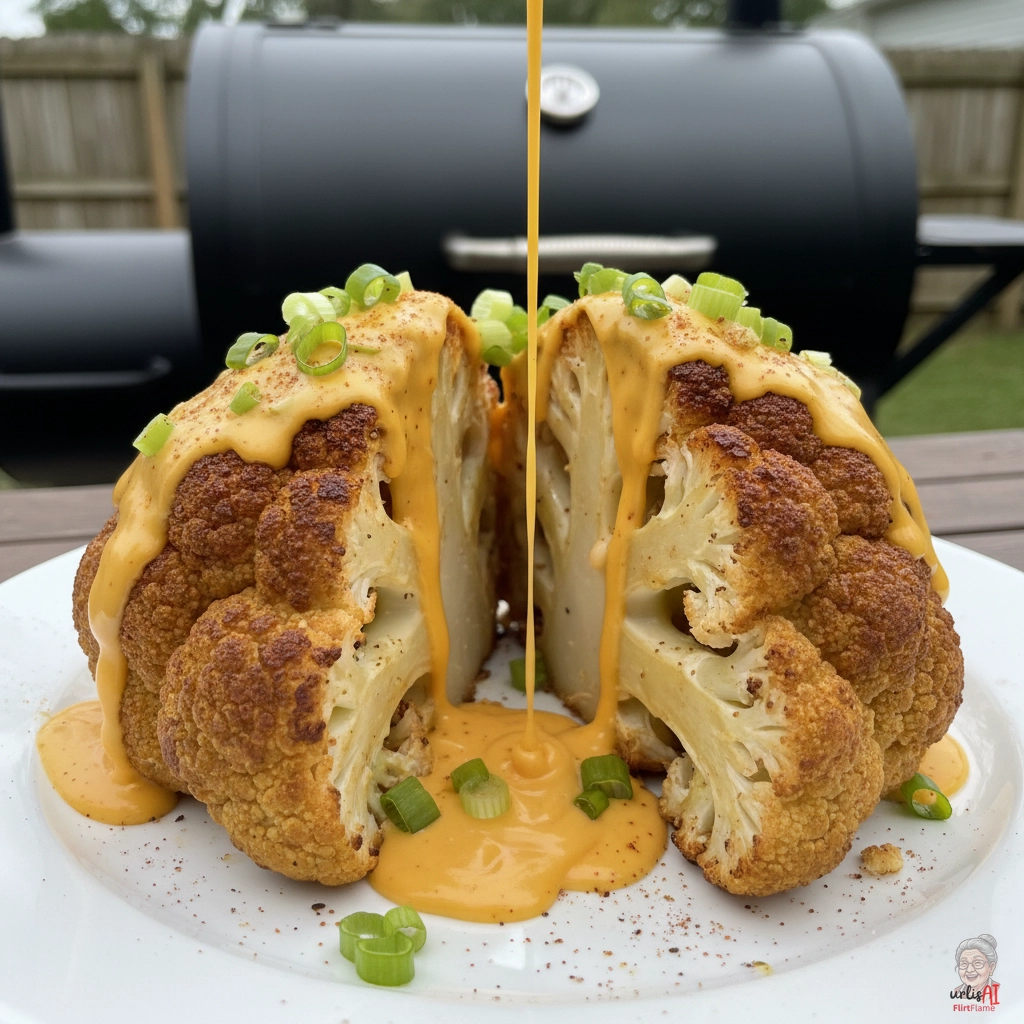 Smoked Cheddar Cauliflower — Smoker