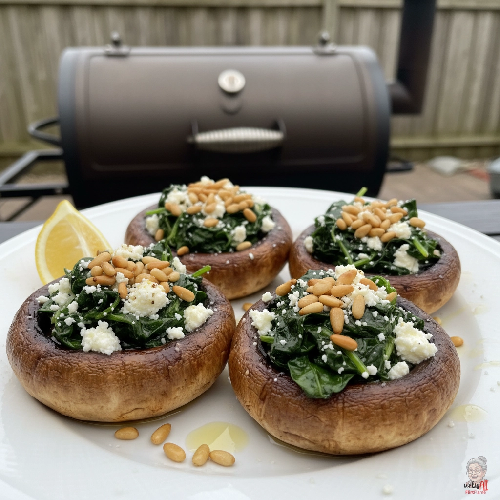Smoked Florentiner Pilzköpfe — Smoker