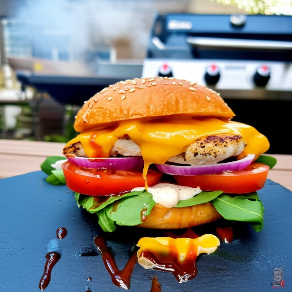 Smoked Gouda Burger — Gasgrill
