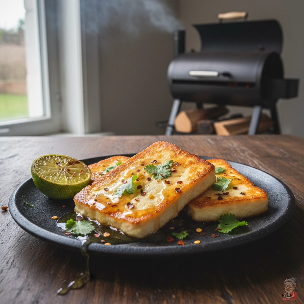 Smoked Honighalloumi — Smoker
